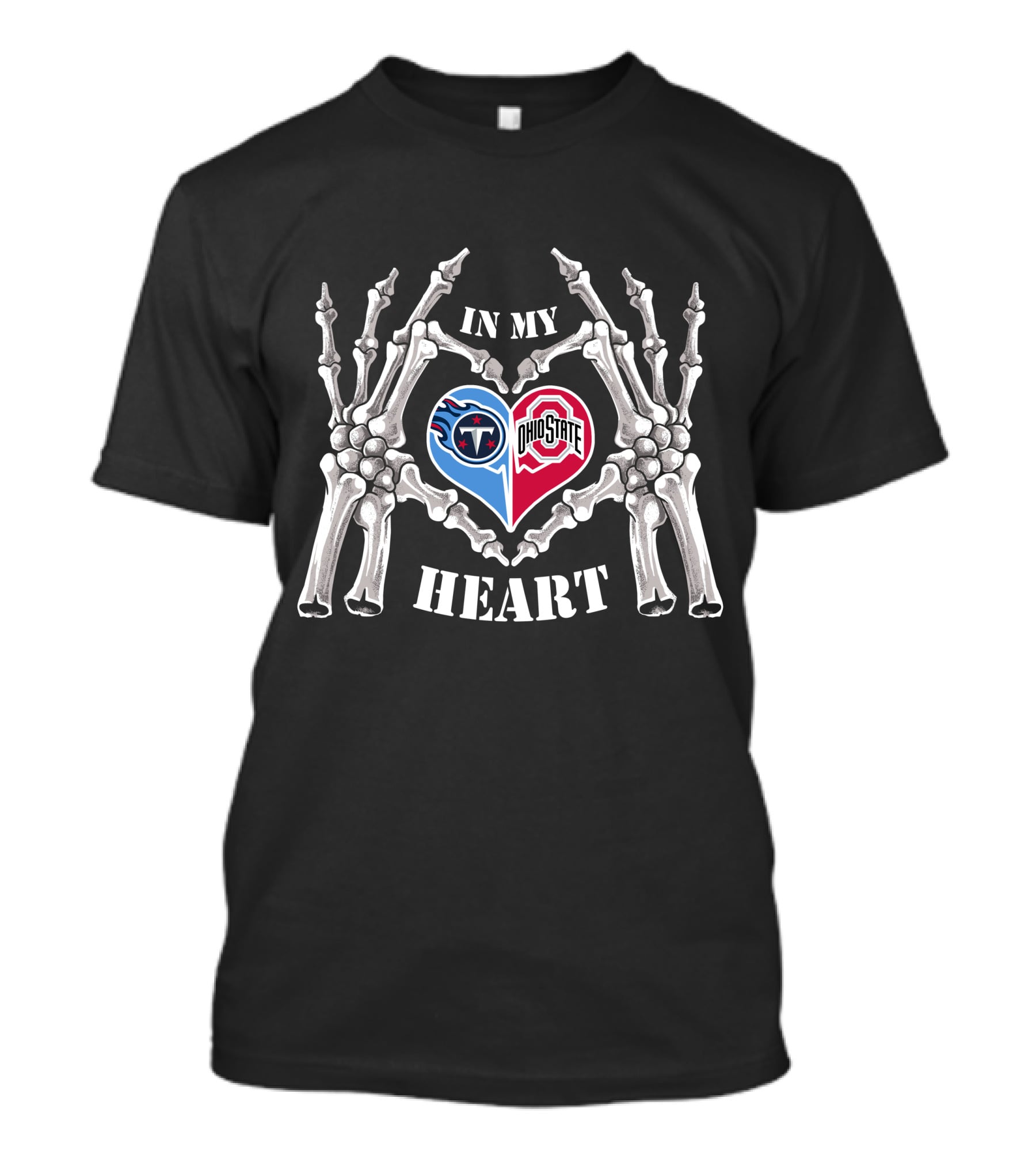 Tennessee Titans Ohio State Buckeyes In My Heart T-Shirt