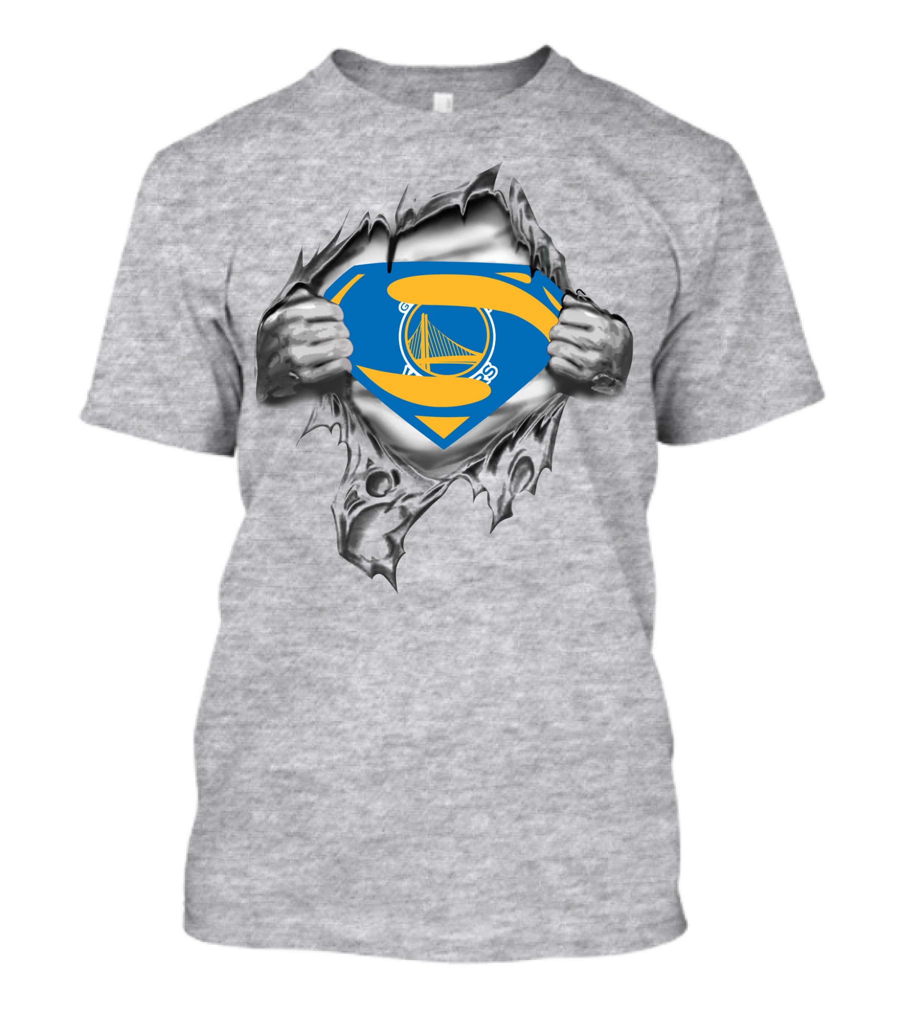 Golden State Warriors Superman Logo Fusion T-Shirt