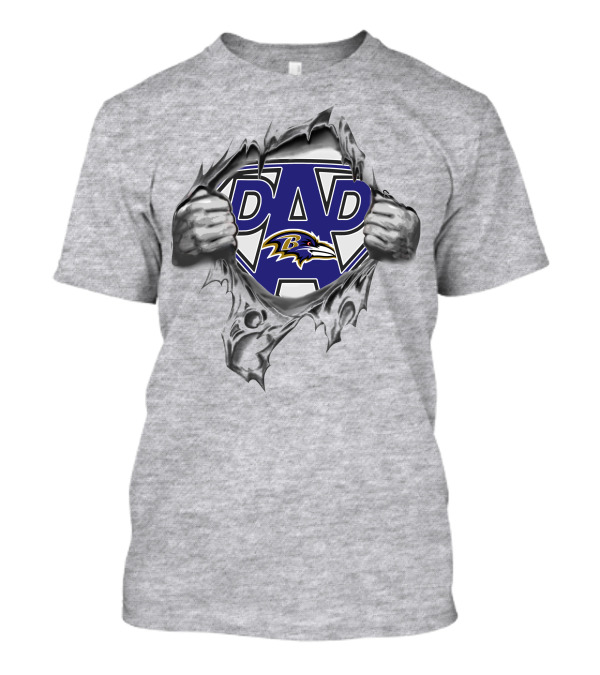 Super Dad Baltimore Ravens Logo Emblem T-Shirt