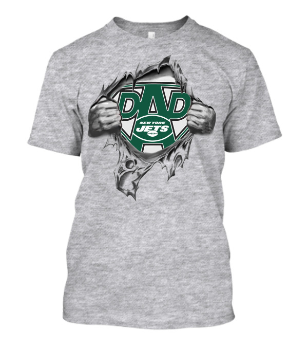 Super Dad New York Jets Fan Hero Burst T-Shirt