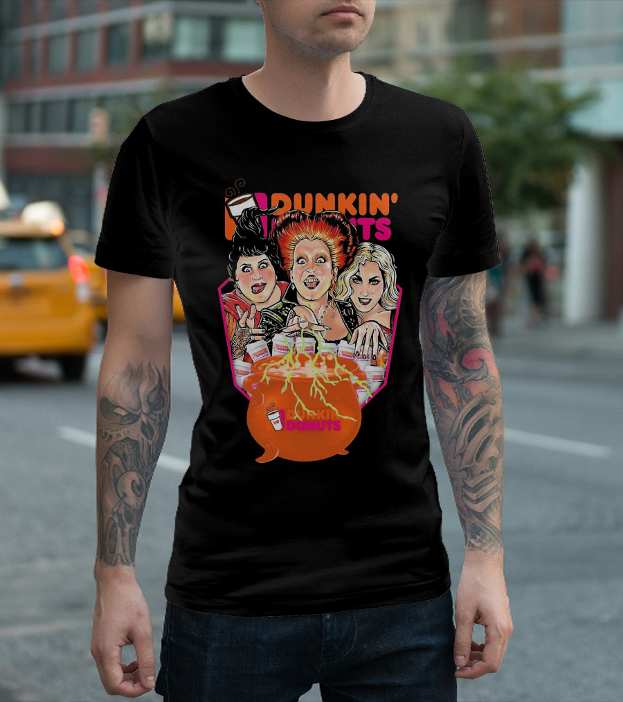 Hocus Pocus Witches Dunkin' Donuts Cauldron Magic T-Shirt