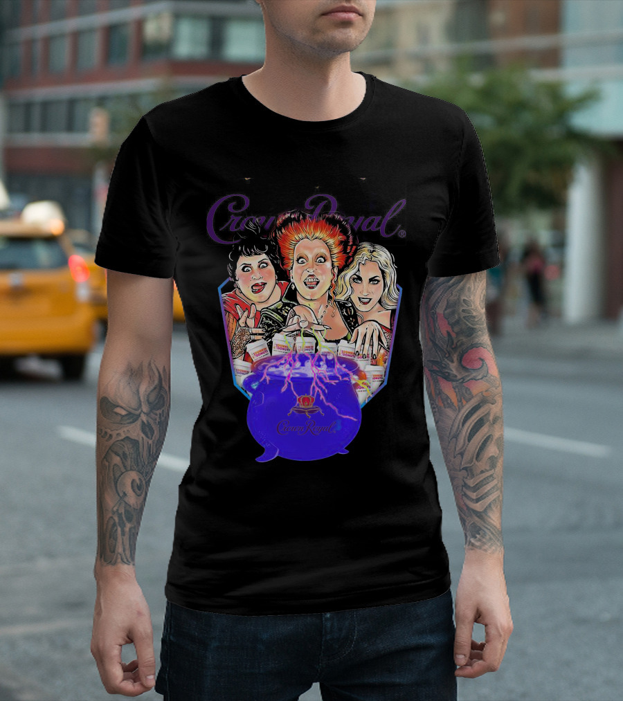 Crown Royal Halloween Hocus Pocus Witches Cauldron Magic T-Shirt