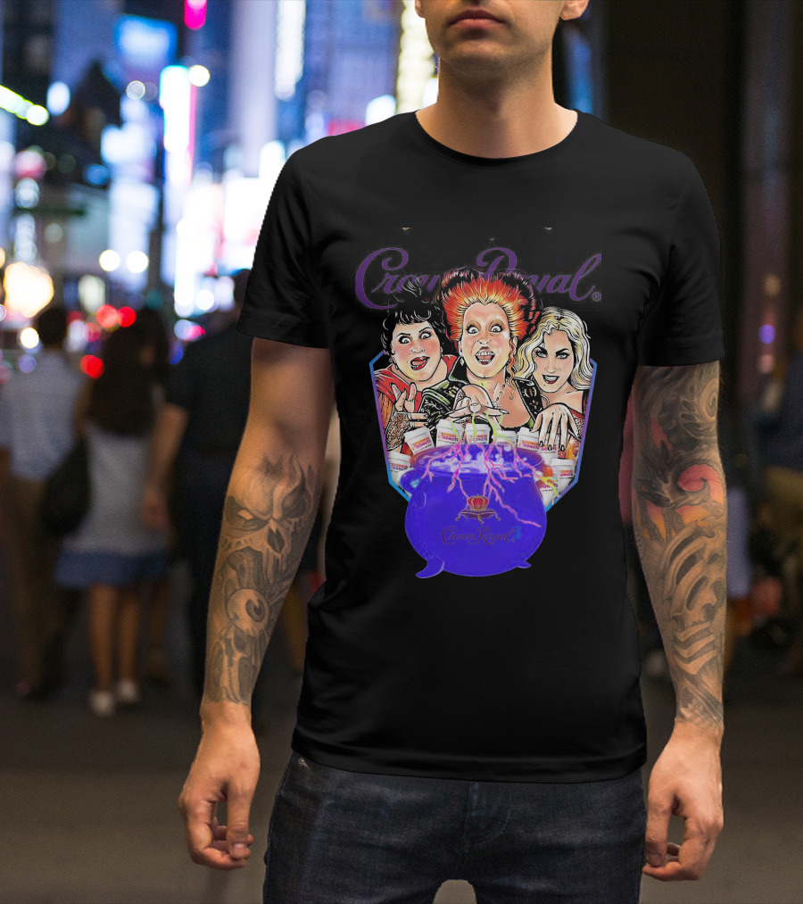 Crown Royal Halloween Hocus Pocus Witches Cauldron Magic T-Shirt
