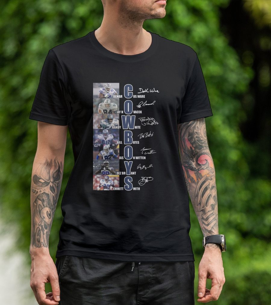 Cowboys Demar Ware Jay Novacek Randy White Bill Bates Jason Witten Dez Bryant Emmitt Smith T-Shirt