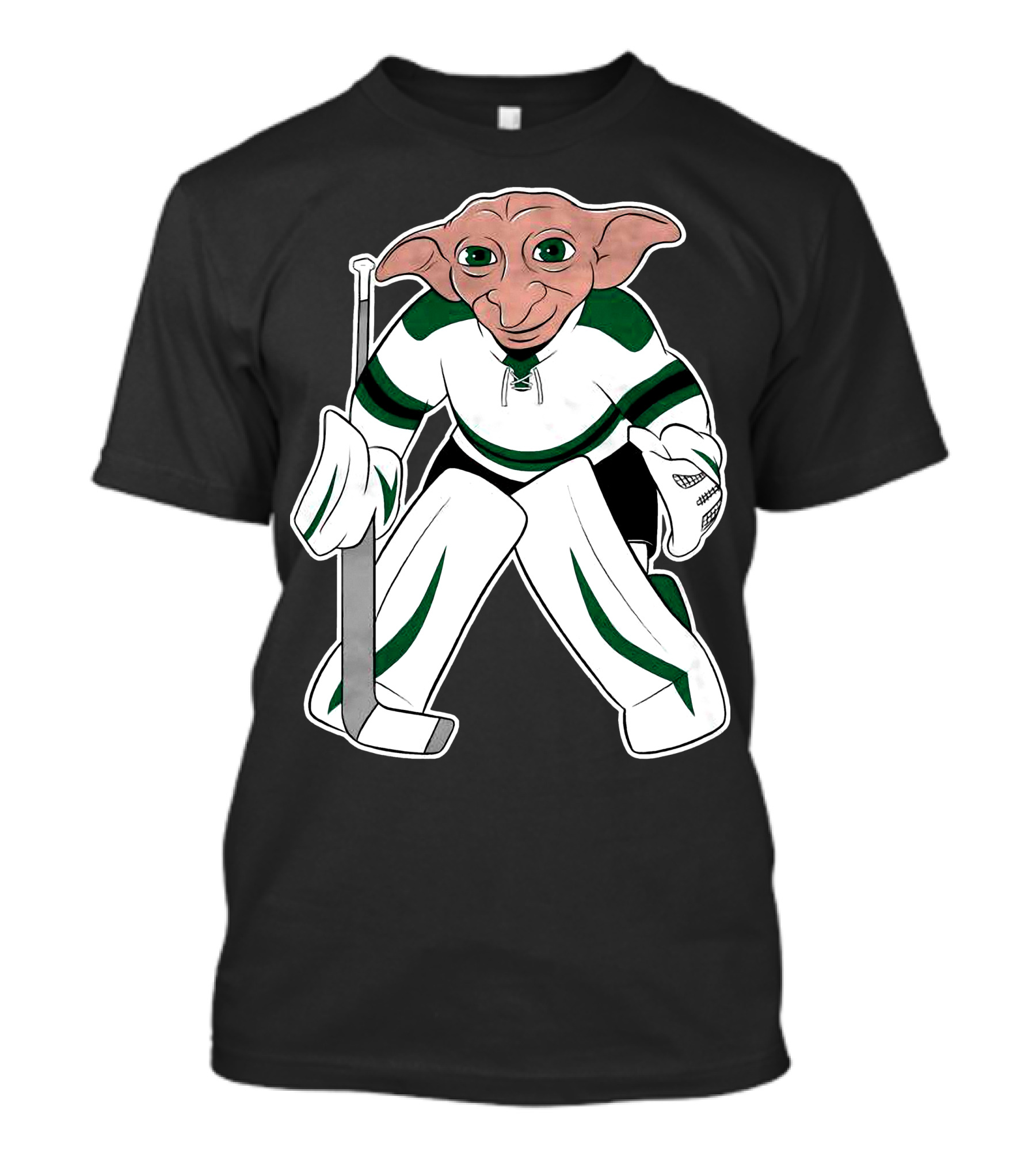 Spittin Chiclets D Goalie Hockey Creature Playing Goaltender T-Shirt