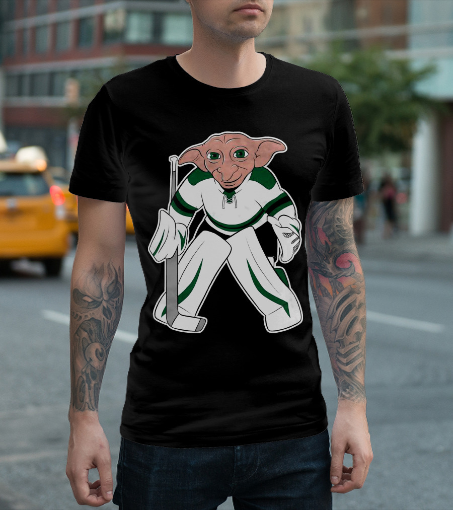 Spittin Chiclets D Goalie Hockey Creature Playing Goaltender T-Shirt