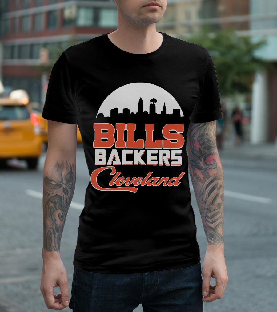 Bills Backers Cleveland Skyline T-Shirt