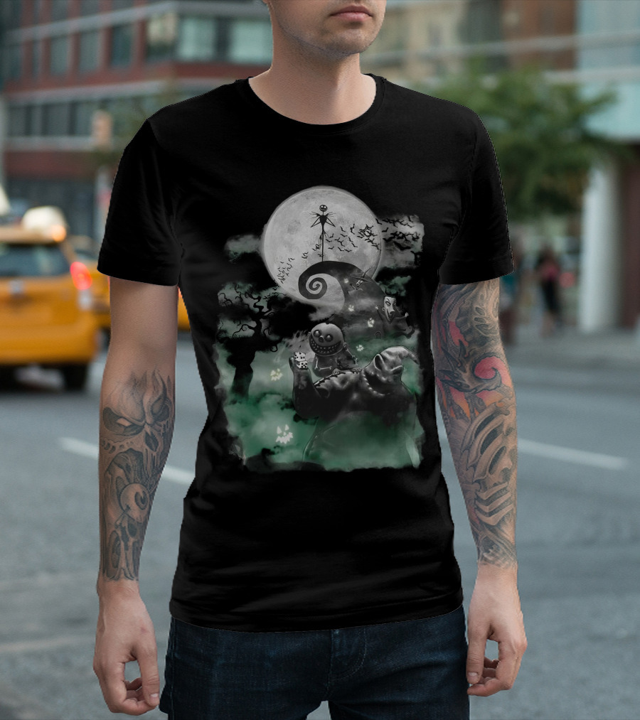 Halloween Full Moon Night Jack Skellington Pumpkin King T-Shirt