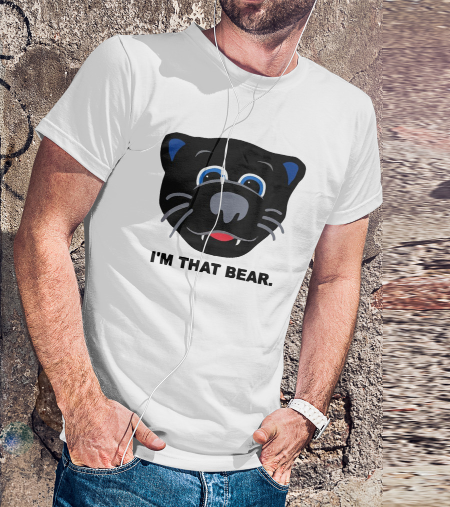 Carolina Panthers I'm That Bear Face T-Shirt