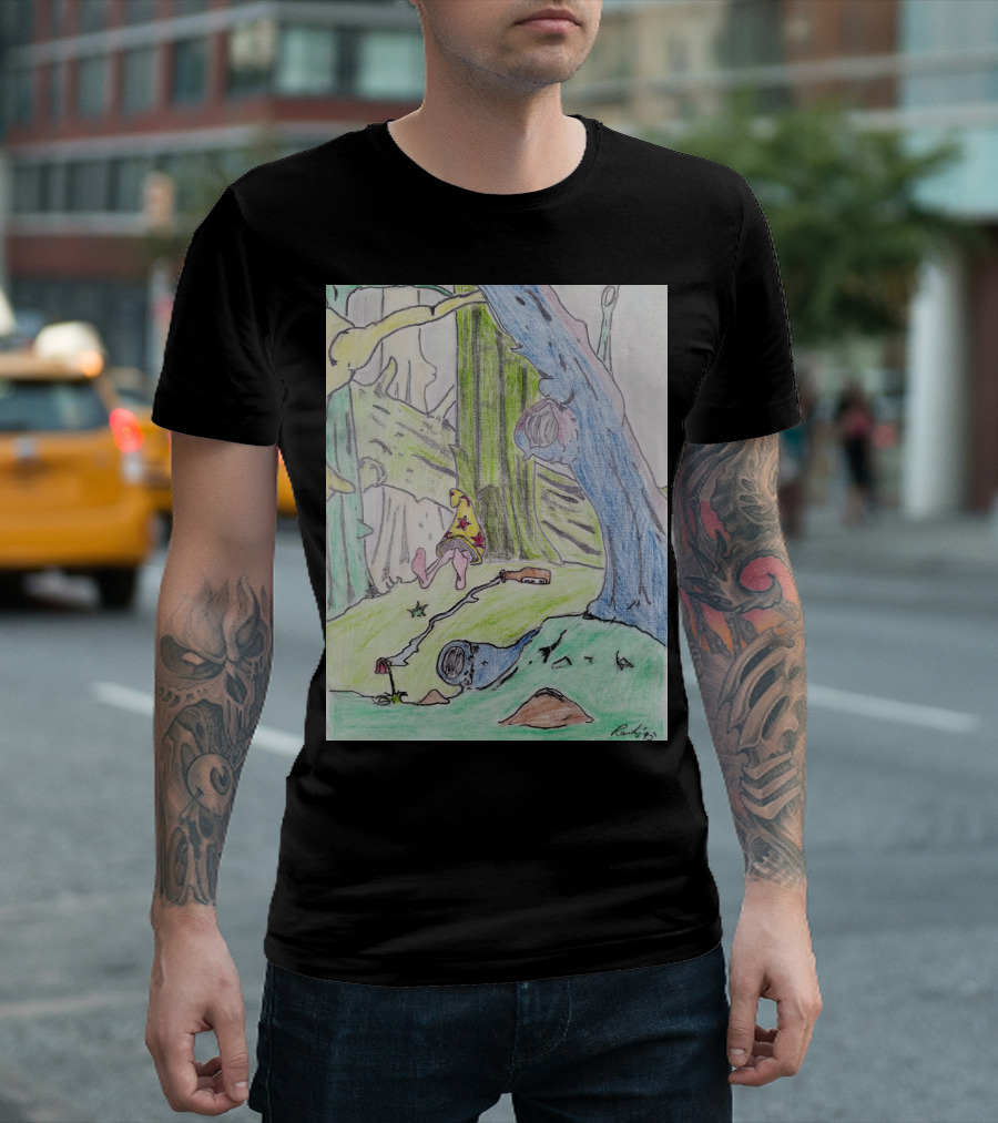 The Colored Forest Mysterious Path in Enchanted Woods T-Shirt