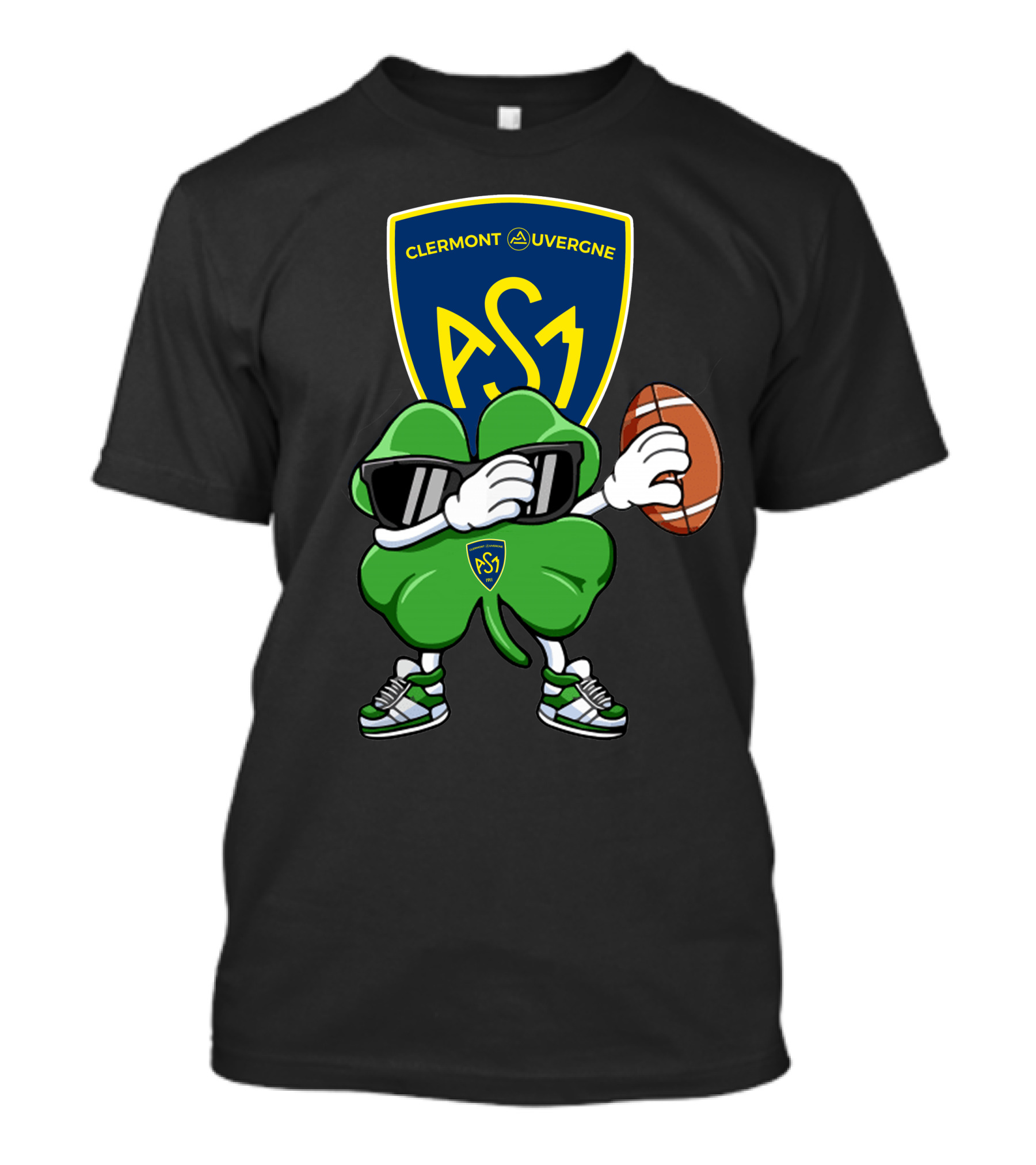 ASM Clermont Auvergne Clover Football T-Shirt