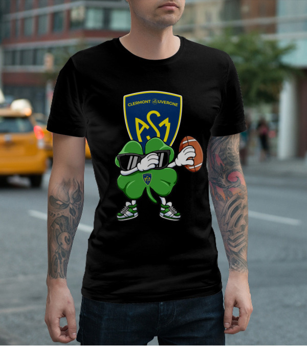 ASM Clermont Auvergne Clover Football T-Shirt