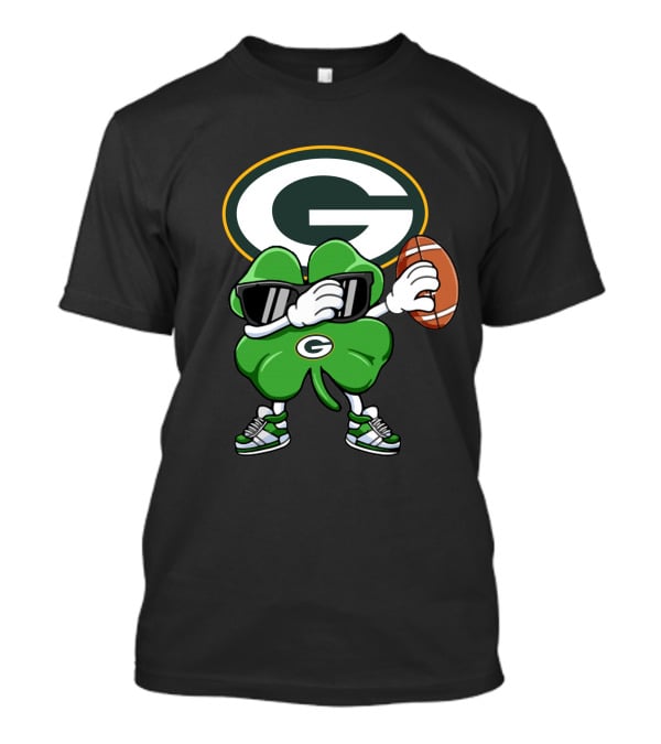 Green Bay Packers Shamrock Football Character T-Shirt