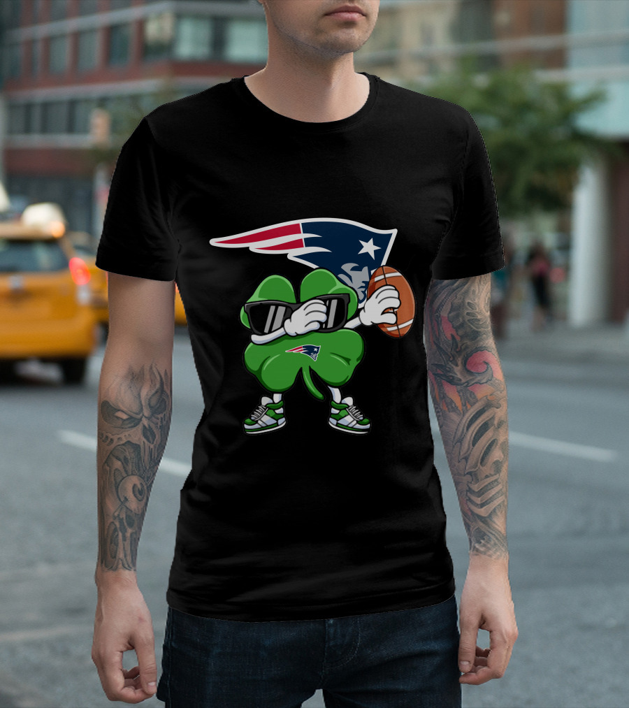 Patriots Football Shamrock Dab T-Shirt