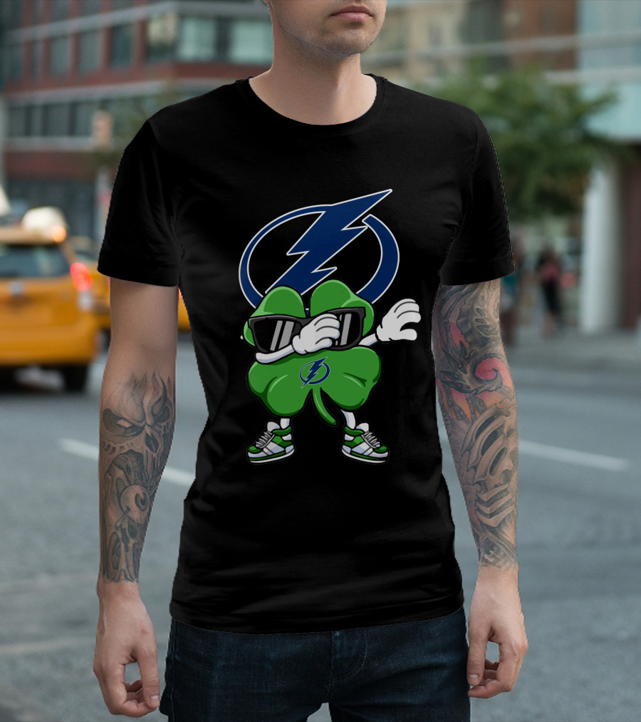 Tampa Bay Lightning Dabbing Shamrock T-Shirt