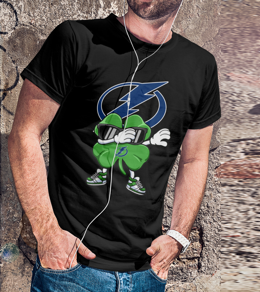 Tampa Bay Lightning Dabbing Shamrock T-Shirt