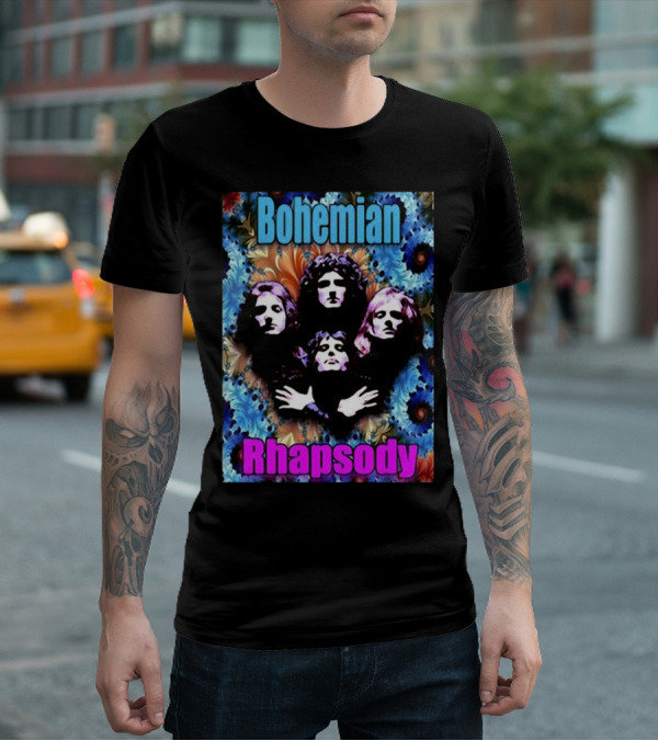 Bohemian Rhapsody Brian May Queen Psychedelic T-Shirt