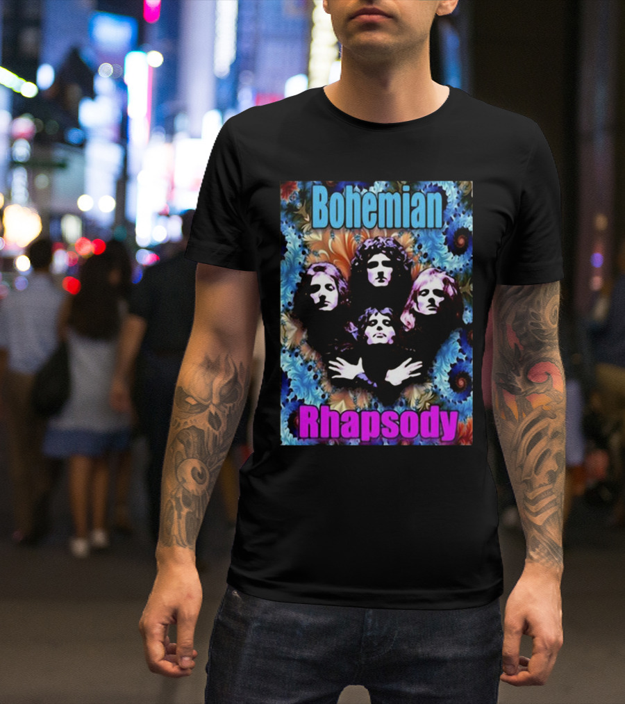 Bohemian Rhapsody Brian May Queen Psychedelic T-Shirt