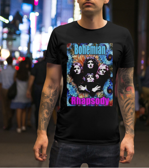 Bohemian Rhapsody Brian May Queen Psychedelic T-Shirt