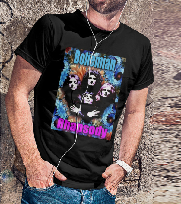 Bohemian Rhapsody Brian May Queen Psychedelic T-Shirt