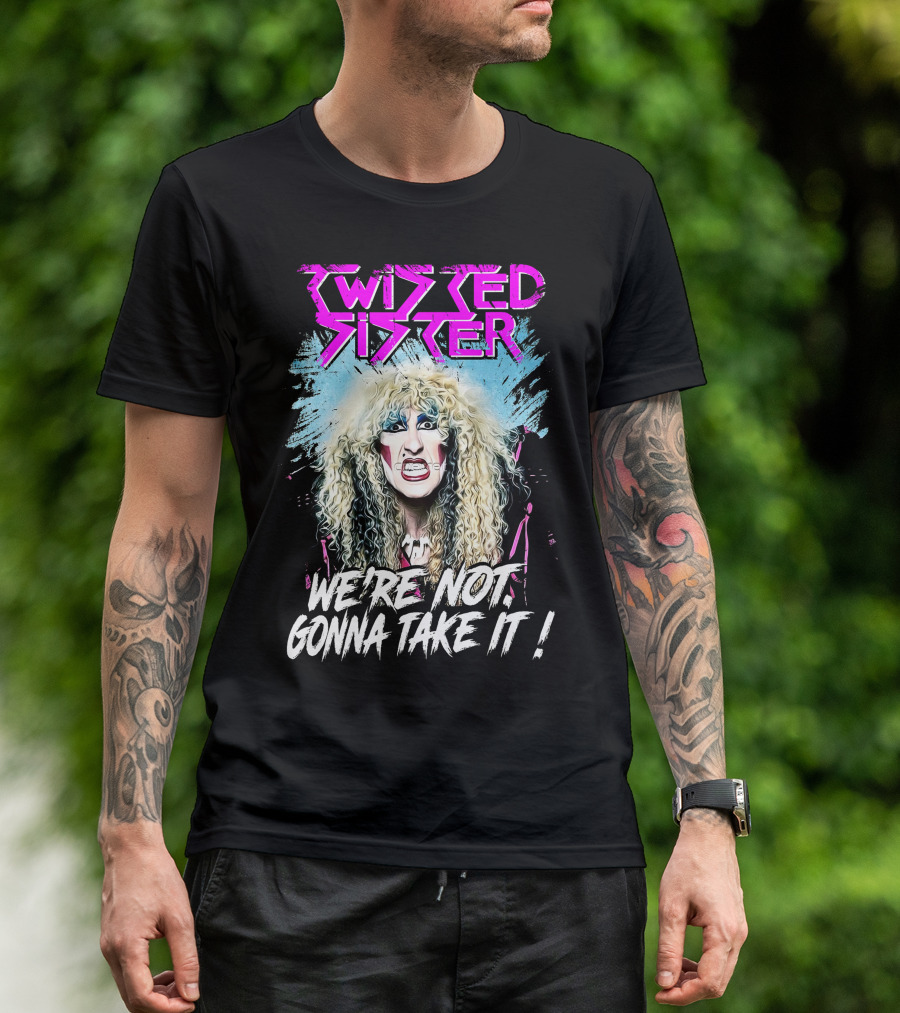 Twisted Sister We're Not Gonna Take It 80s Rock Band T-Shirt