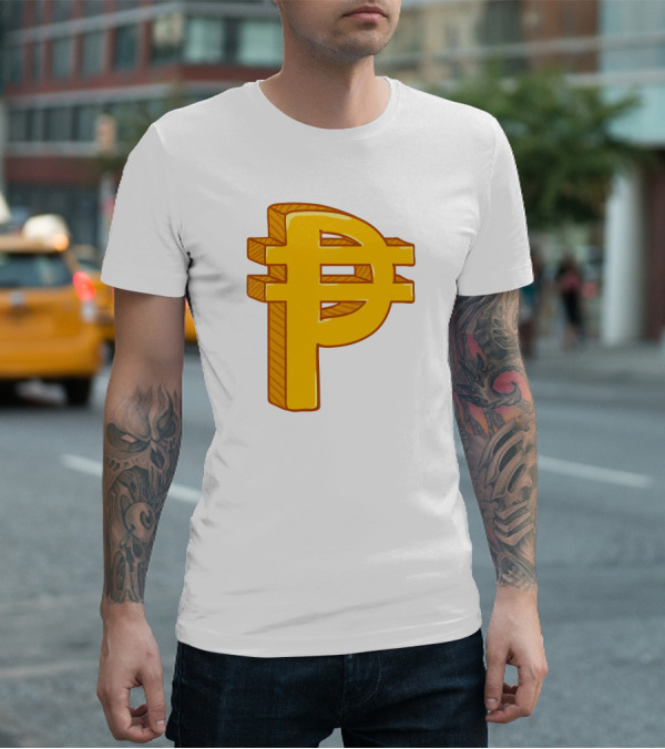 Peso Currency Symbol Philippines Gold T-Shirt