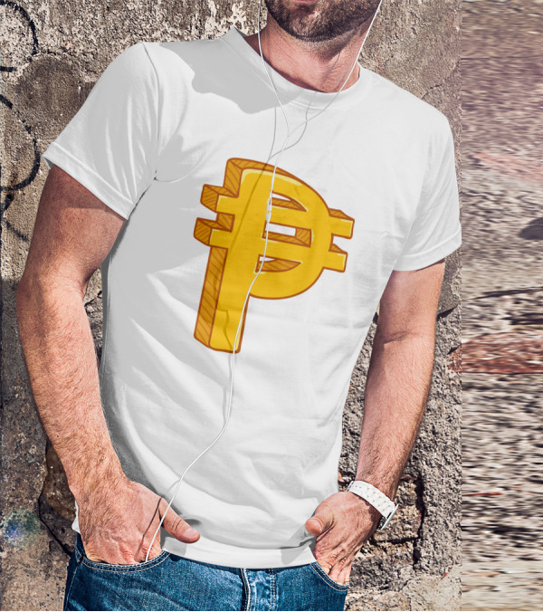 Peso Currency Symbol Philippines Gold T-Shirt
