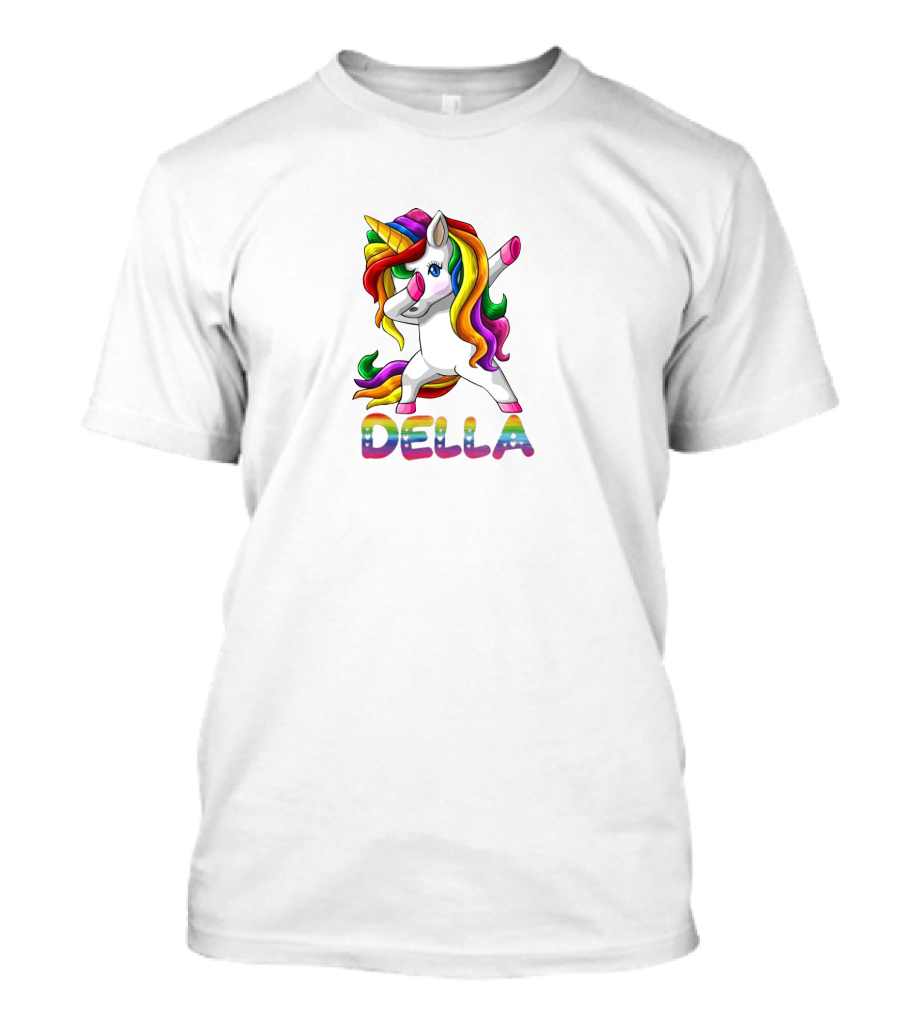 Della Rainbow Unicorn T-Shirt