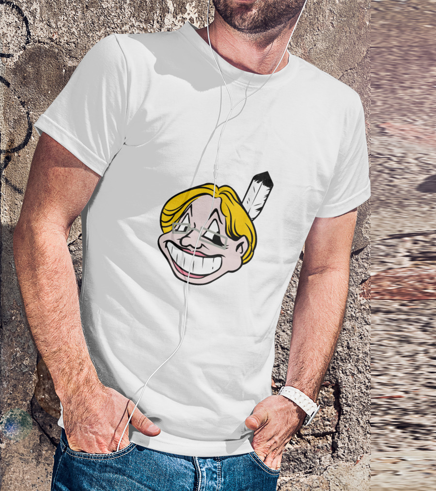 Warren Pocahontas Parody Caricature Feather T-Shirt