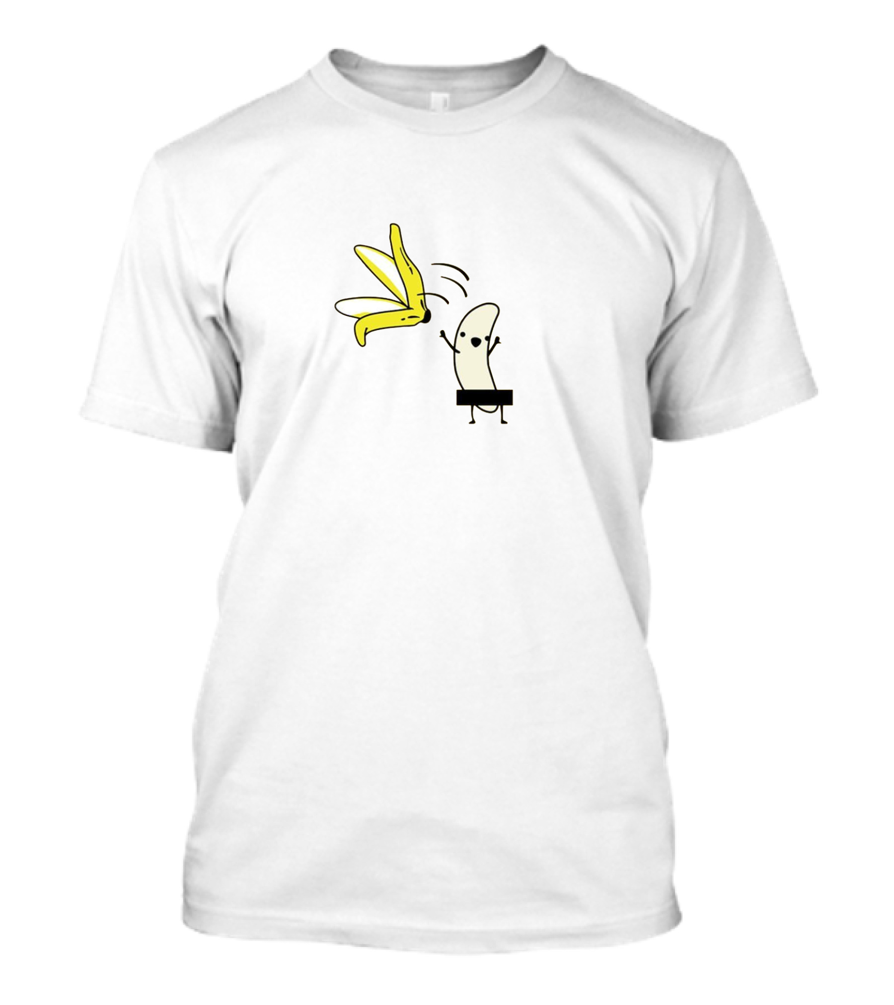 Romwe Banana Peeling Cartoon Funny T-Shirt