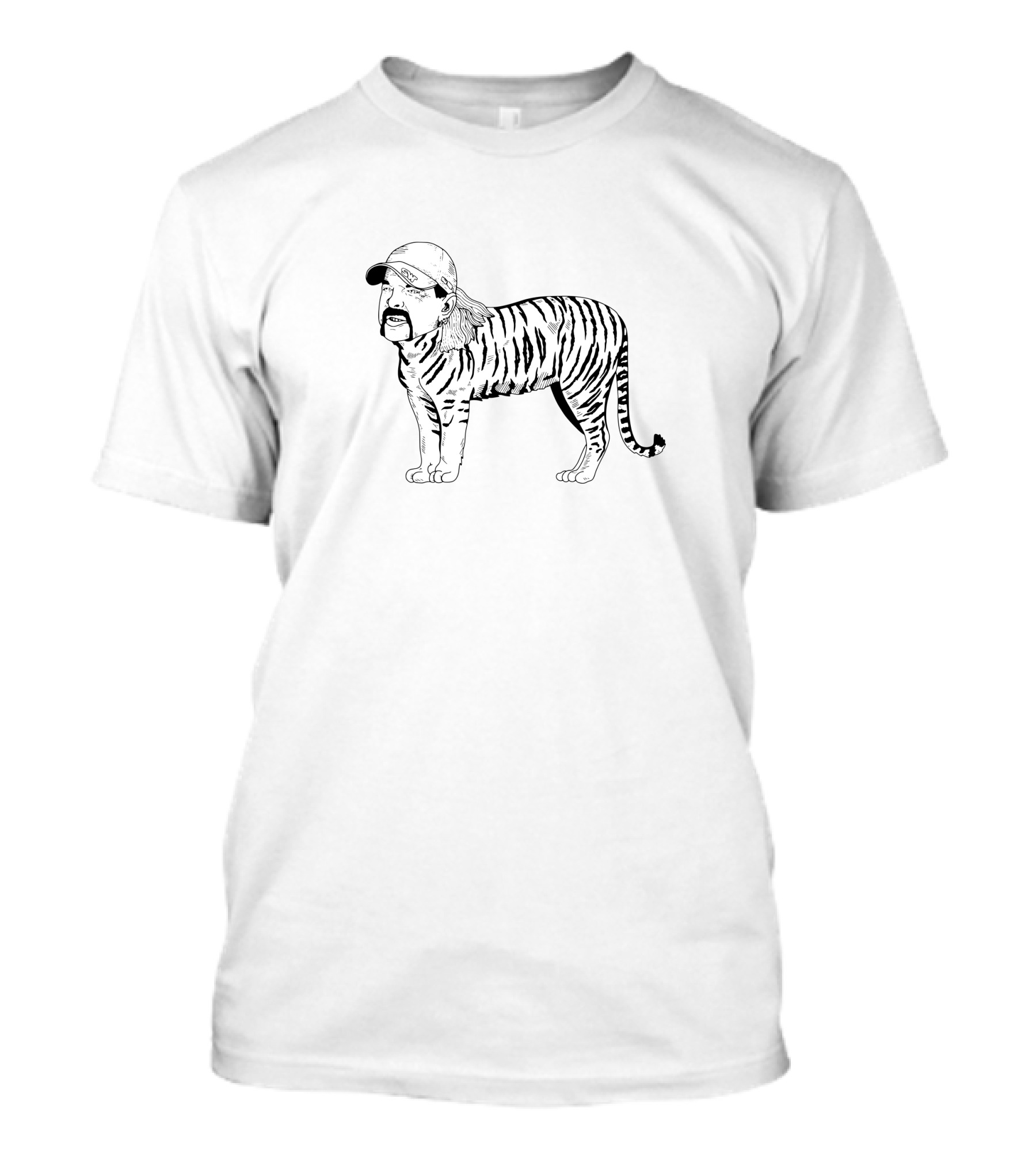 Joe Exotic Tiger Hybrid Caricature T-Shirt
