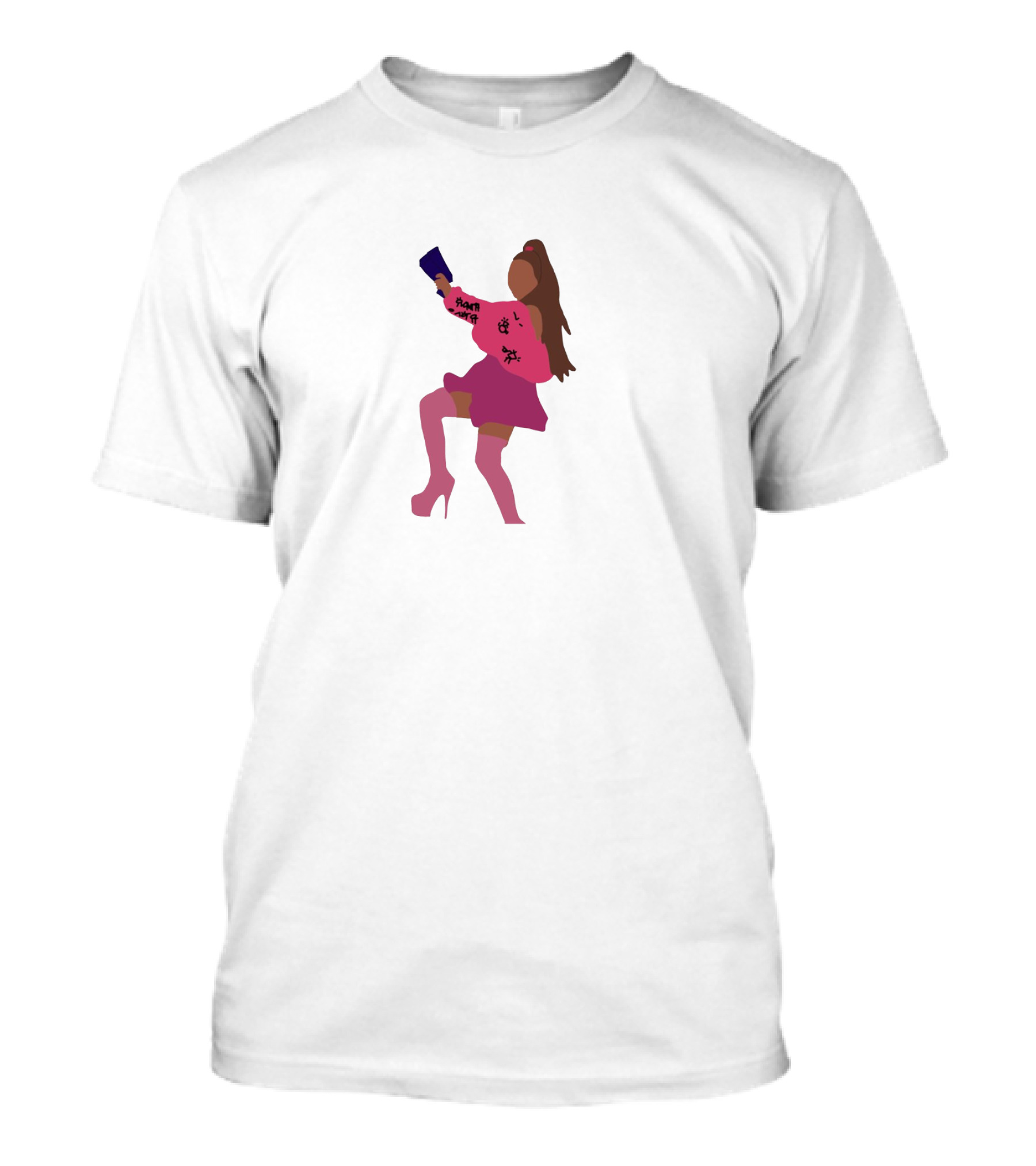 Ari Veraari Vera Girly Figure In Pink Dress T-Shirt