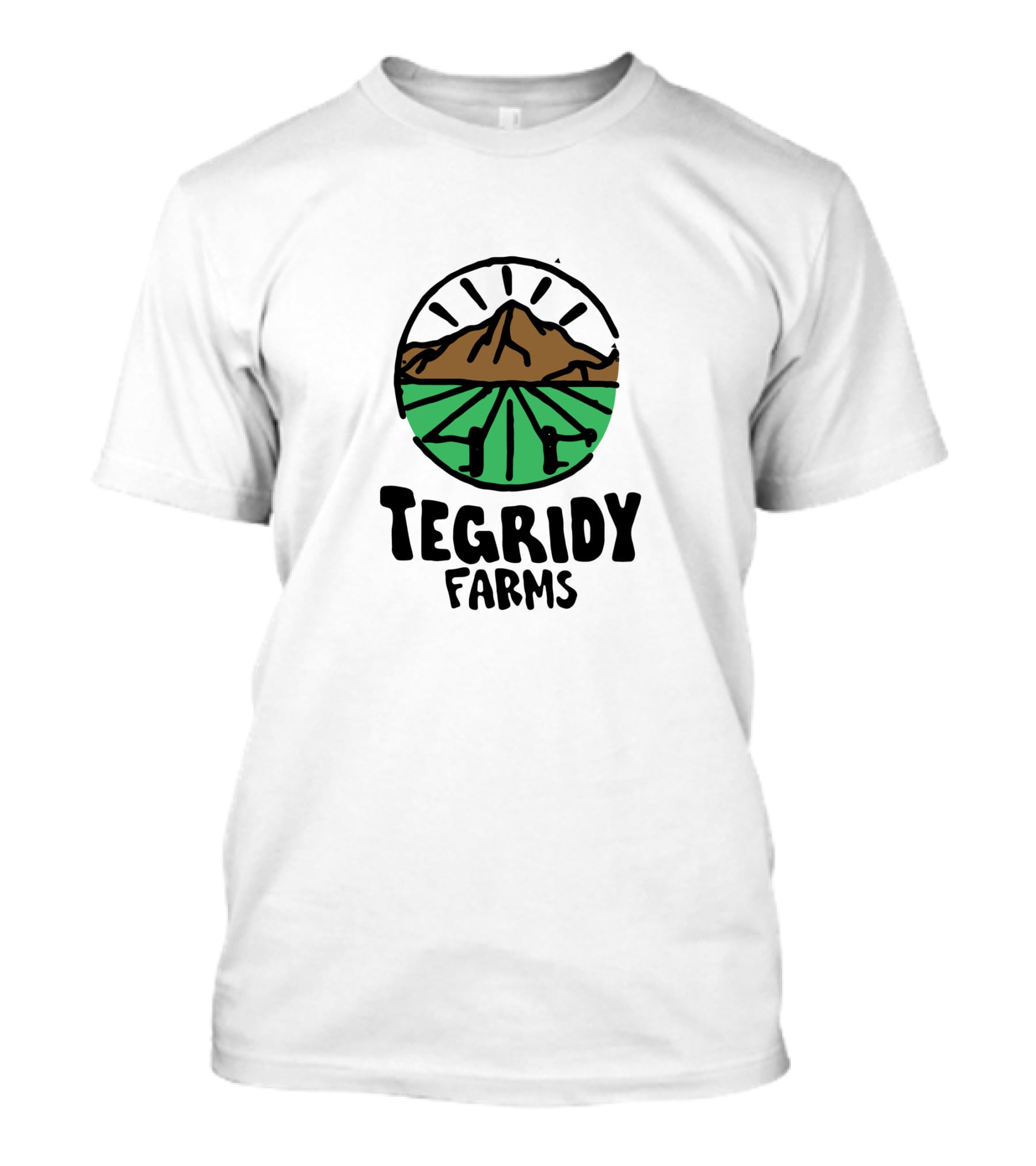 Tegridy Farms Mountain Fields Circular T-Shirt