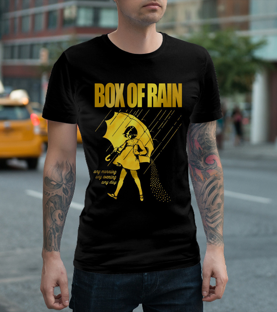 Box of Rain Any Morning Any Evening Any Day Umbrella Girl T-Shirt