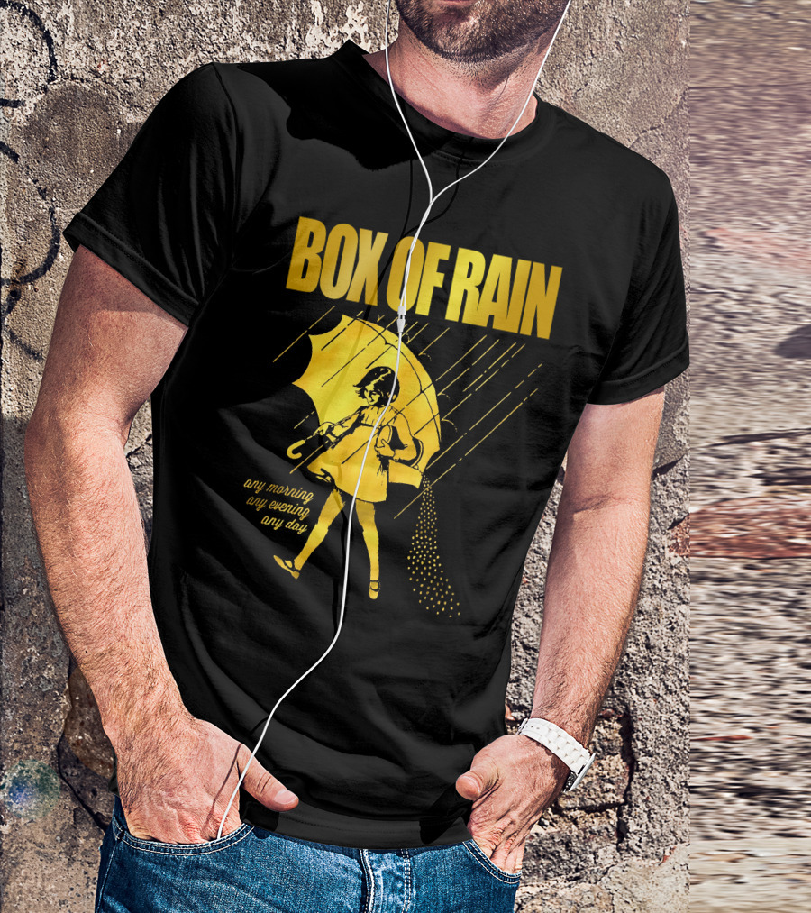 Box Of Rain Any Morning Any Evening Any Day Umbrella Girl T-Shirt