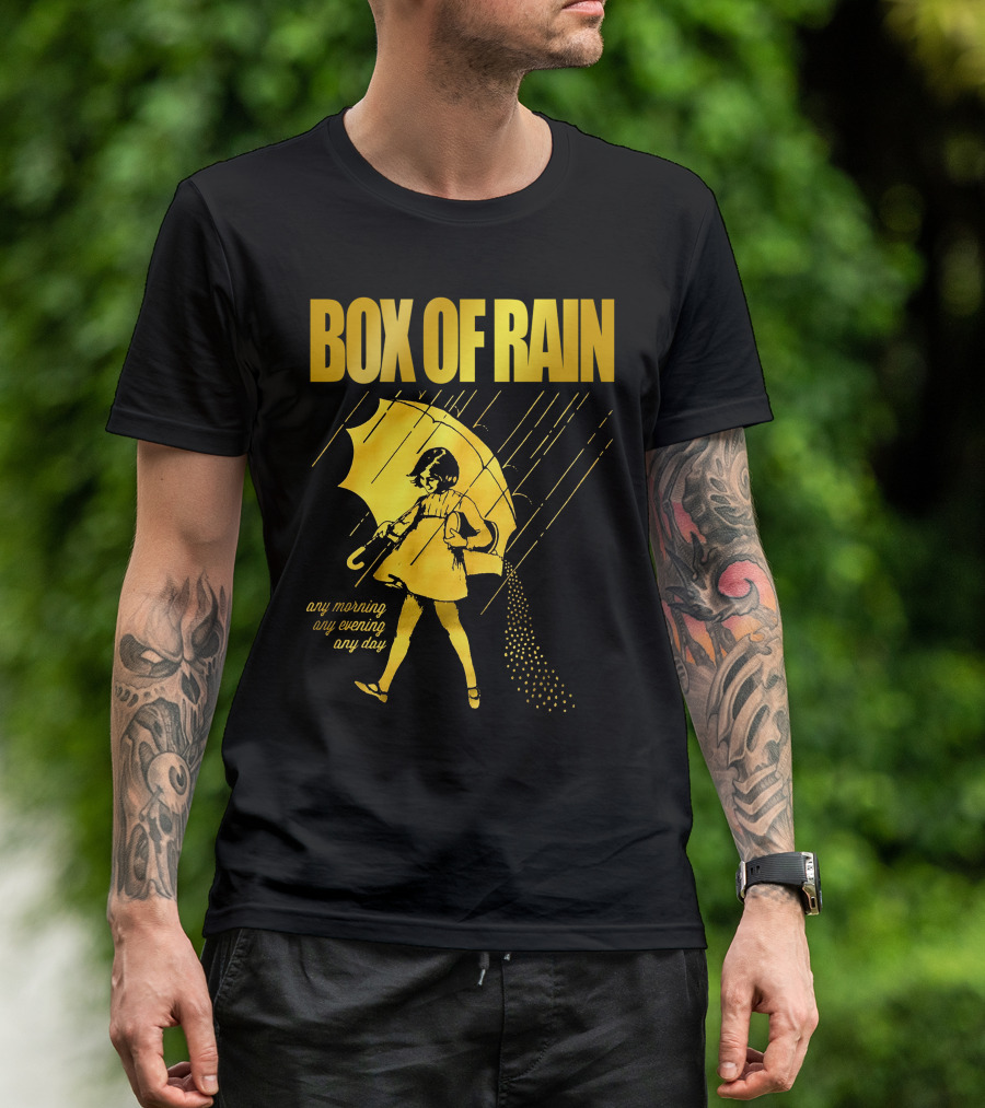 Box Of Rain Any Morning Any Evening Any Day Umbrella Girl T-Shirt