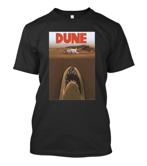 Dune Sandworm Layered Desert Scene T-Shirt