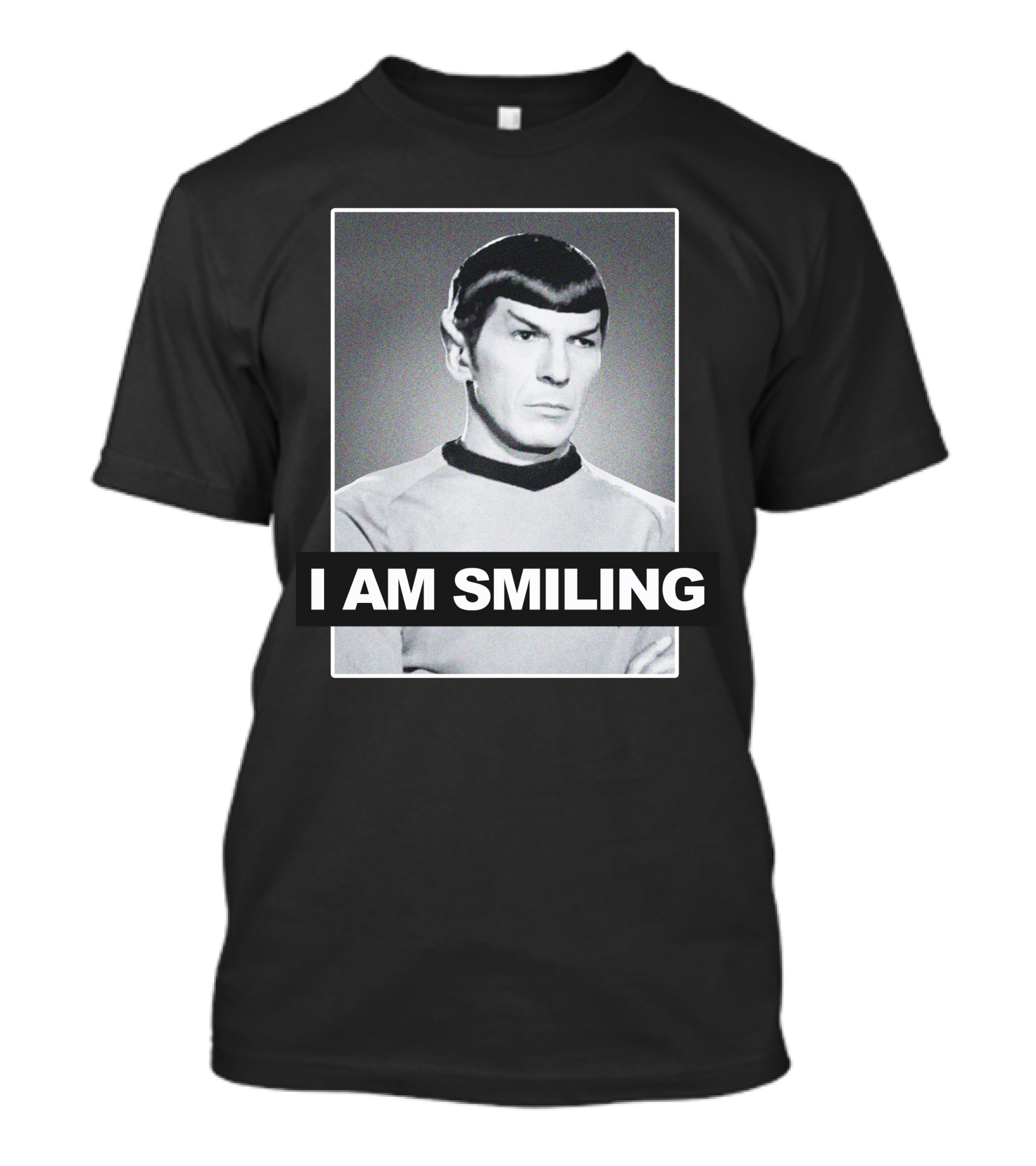I AM SMILING Vulcan Humor Logic Science Iconic T-Shirt