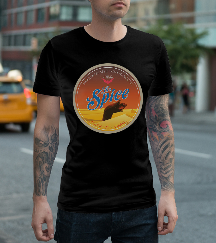 House Atreides The Spice Produced in Arrakis Awareness Spectrum Narcotic T-Shirt