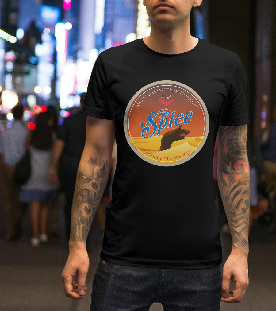 House Atreides The Spice Produced In Arrakis Awareness Spectrum Narcotic T-Shirt