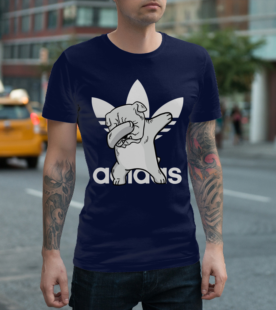 White English Bulldog Dabbing 002 T-Shirt