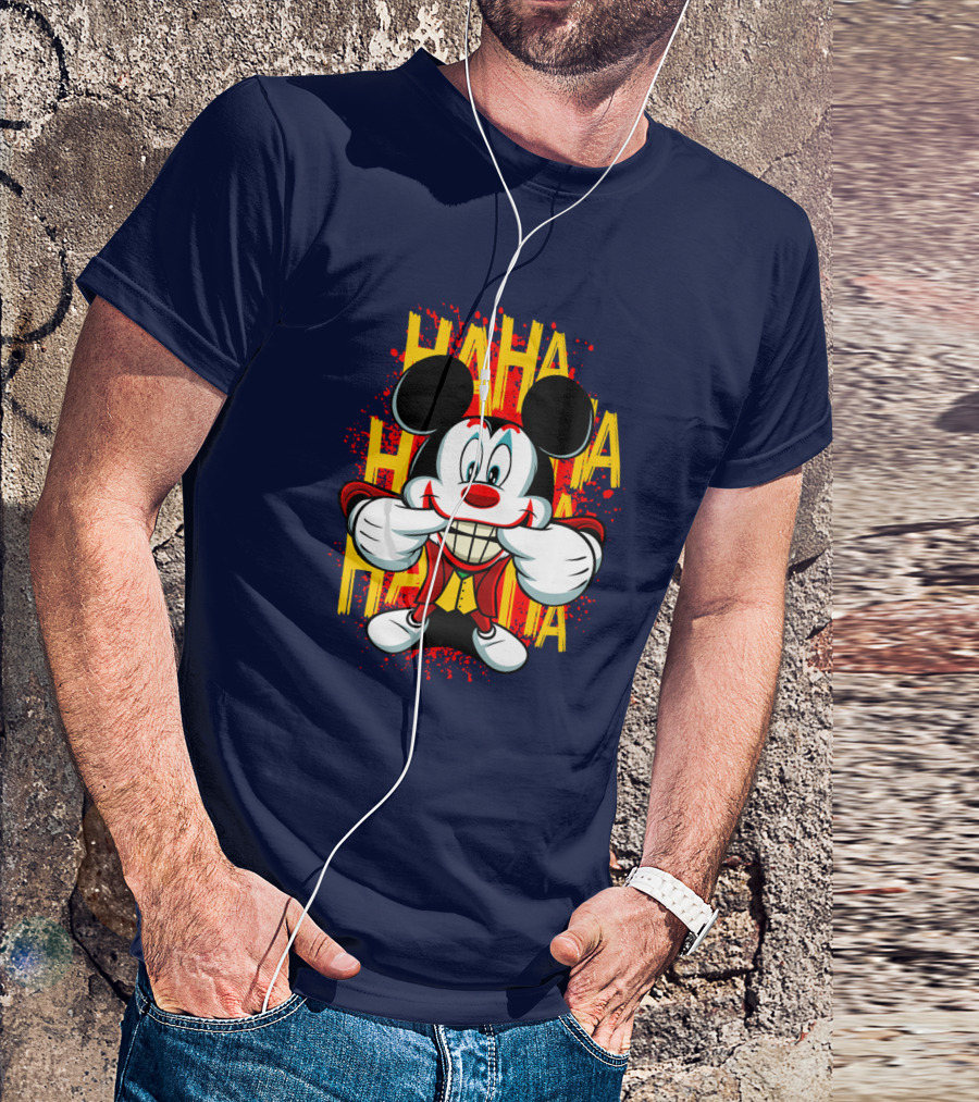 HAHA Mickey Mouse Funny Man T-Shirt