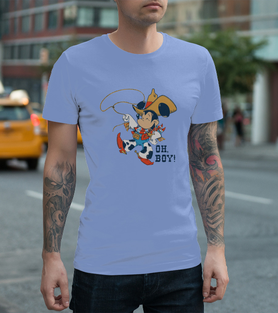 Mickey Mouse Cowboy Oh Boy T-Shirt
