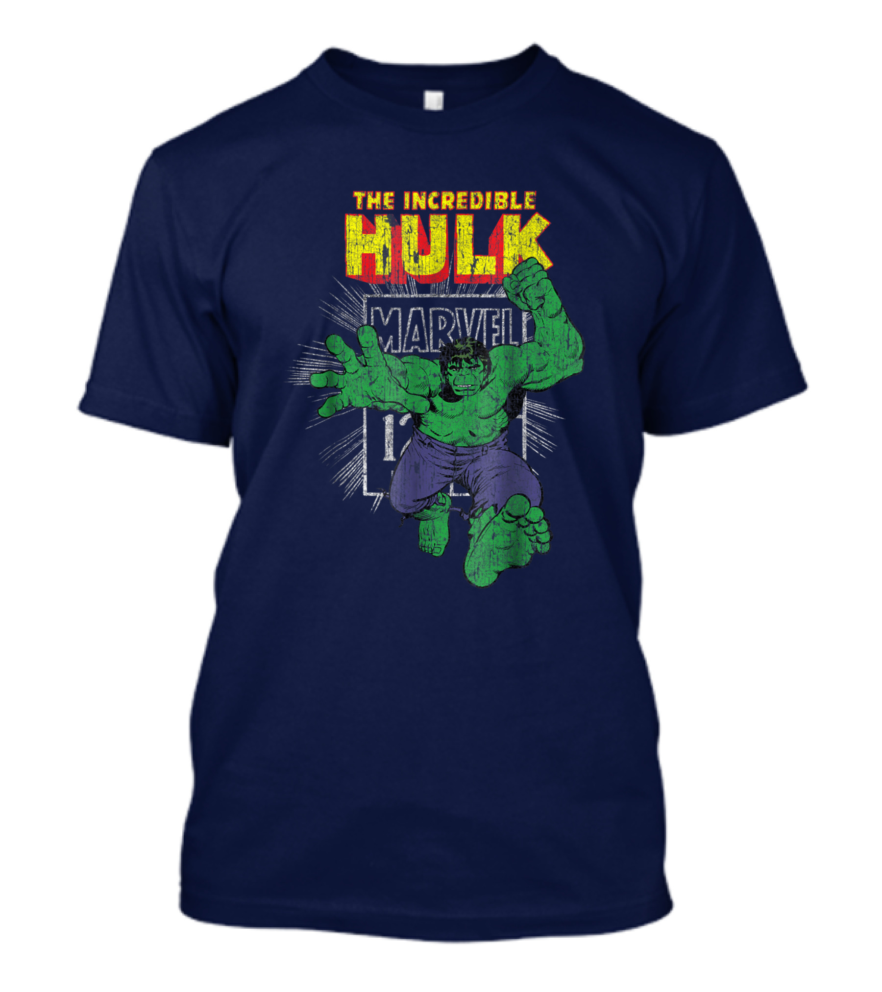 The Incredible Hulk Marvel Retro Comic Book Stamp T-Shirt
