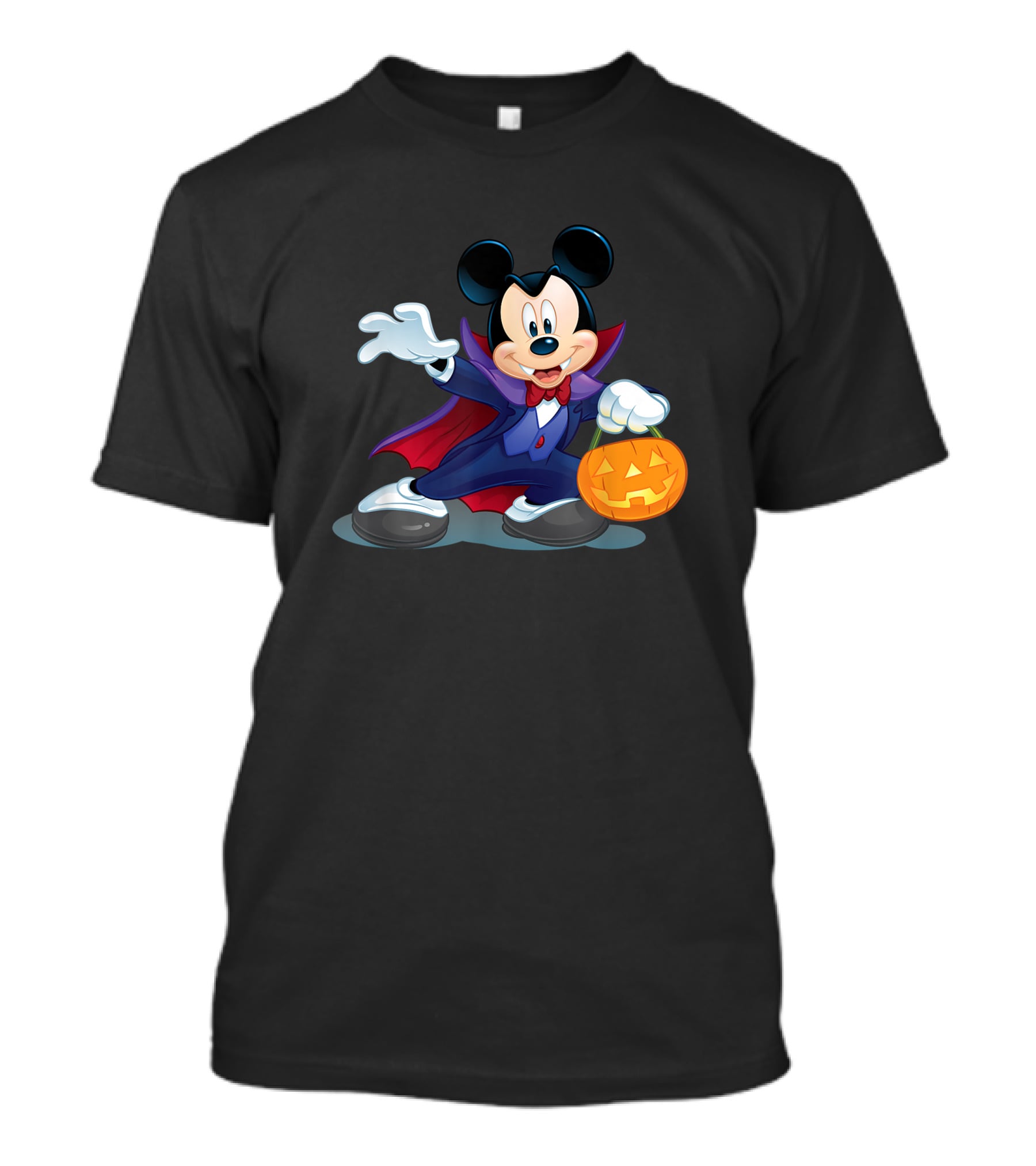 Disney Halloween Mickey Mouse Vampire Pumpkin T-Shirt