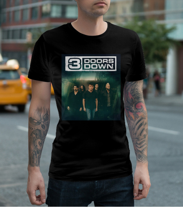 3 Doors Down Band Members Photo T-Shirt
