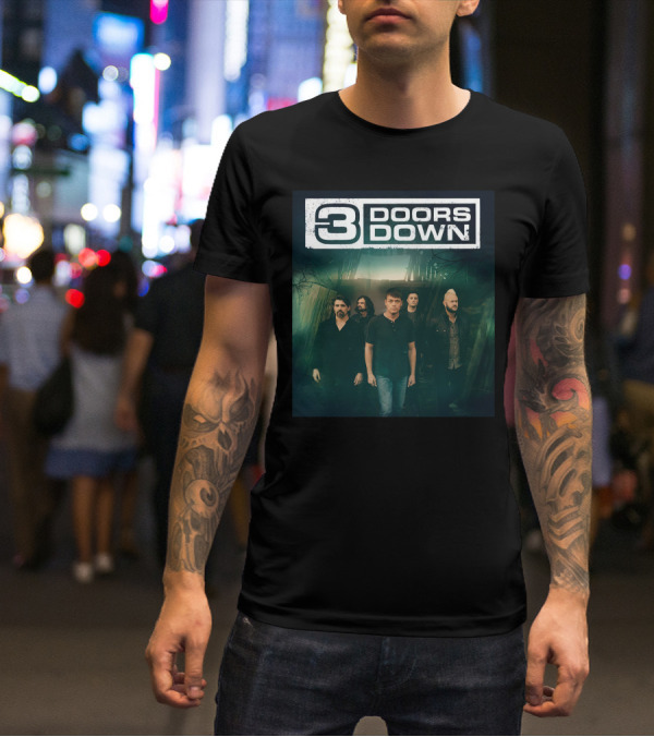 3 Doors Down Band Members Photo T-Shirt