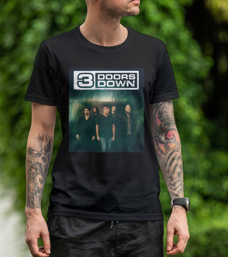 3 Doors Down Band Members Photo T-Shirt
