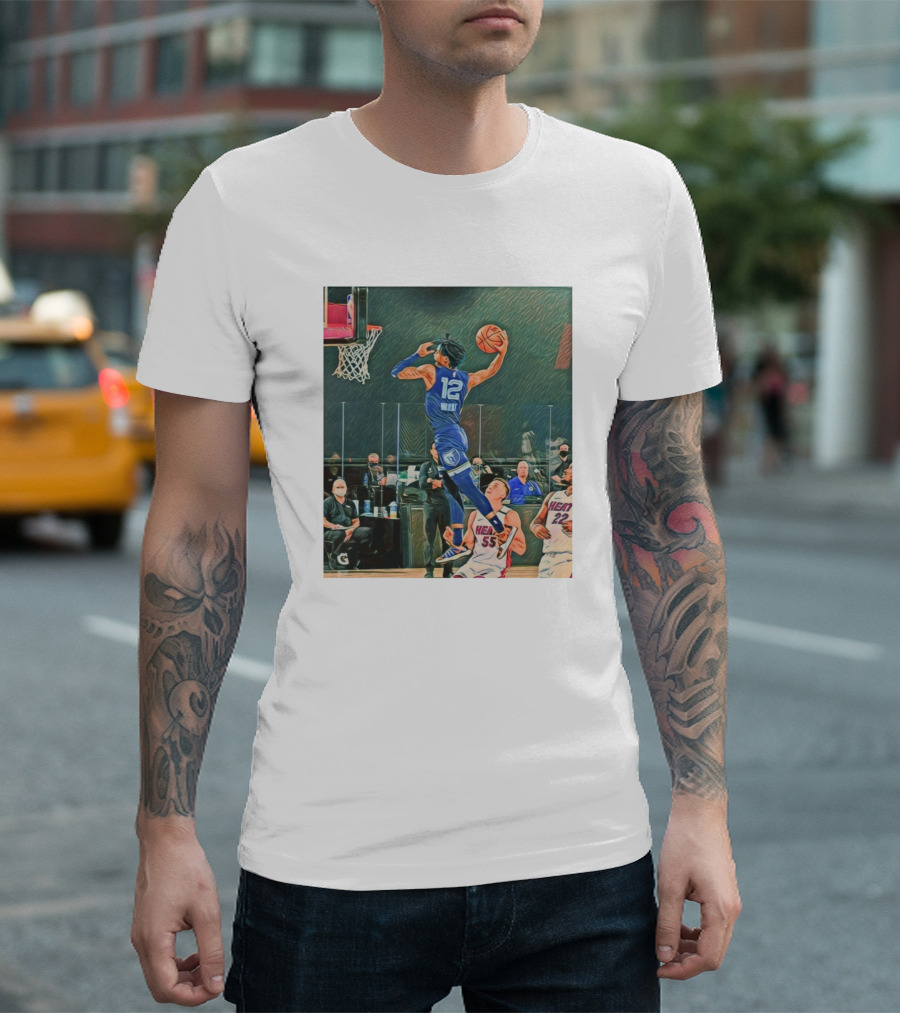 Ja Morant Dunk Over Miami Heat T-Shirt