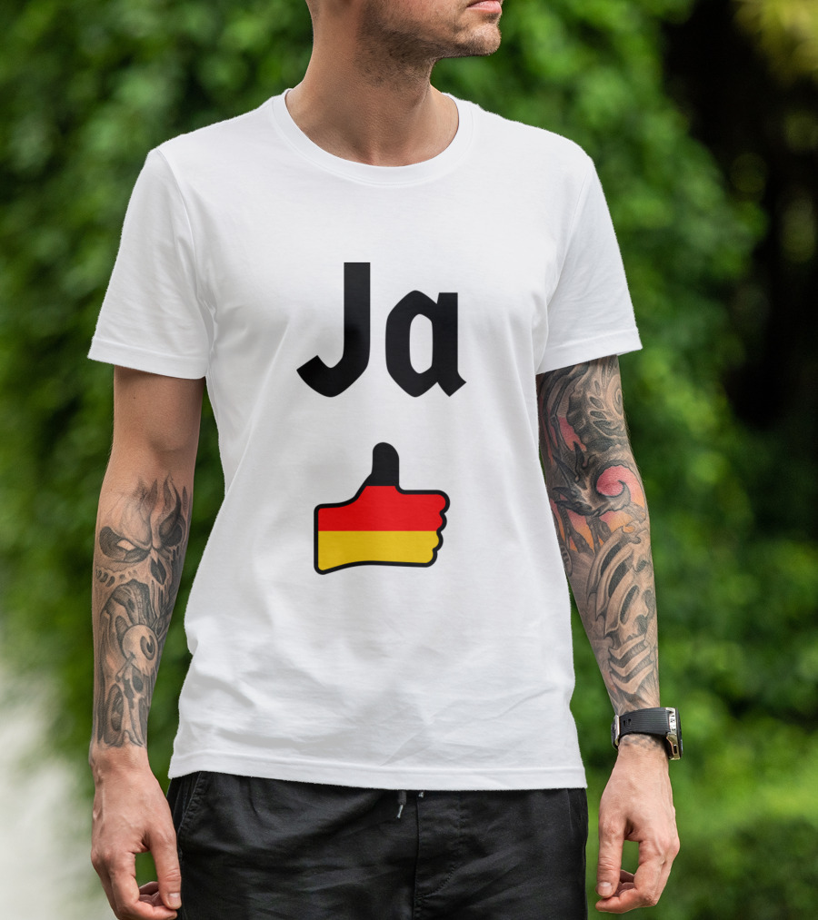 Ja Thumbs Up German Flag T-Shirt